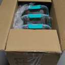 VERONES 5 Pack Glass Meal Prep Containers 3 Compartment Set, 36OZ Airtight Glass Lunch Containers, Glass Food Storage Containers with Lids, for Microwave, Oven, Freezer & Dishwasher Friendly,Green