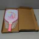 Kids Pickleball Paddles, Cute Pickleball Paddle with Small Grip, Lightweight Pickleball Rackets, Honeycomb Core, Fiberglass Pickleball Paddle Set for Children 4-11 Years Old, Child-Size (Pink)