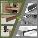 Wire Shelf Covers, 5Pcs 33"x16" Inch Shelf Covers for Wire Shelving, 0.39 Inch Thick (Not Wood), Moisture Resistant Wires Rack Cover with No Installation for Pantry, Closet, Kitchen
