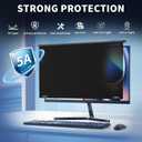 Magnetic 24 Inch Computer Privacy Screen for 16:9 Widescreen Monitor, Removable Hanging Anti-Blue Light Computer Screen Privacy Panel, Anti-UV Magnetic Attachment Monitor Privacy Screen
