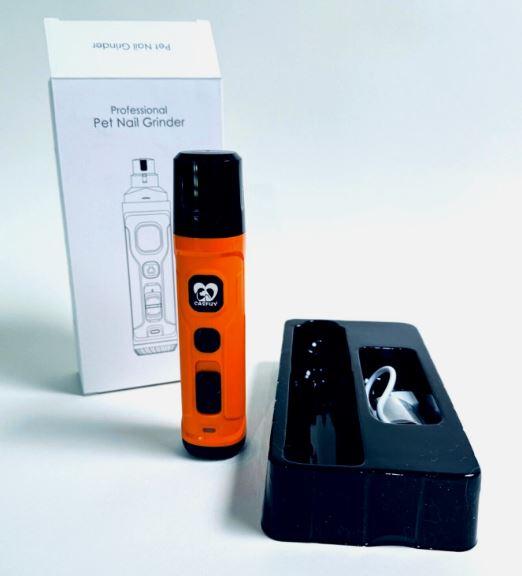 Dog Nail Grinder 2 LED Light New Version 2Speed Electric Pet Nail Trimmer Casfuy