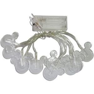 1.65m 10LEDs Decorative Cartoon Animal Mouse Night Mood Light Romantic Lamp for Home Indoor Bedroom Party Festival Décor(RGB Color Changing)