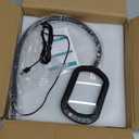 10X Rectangle Magnifying Glass with Light and Stand, 24" Flexible Gooseneck 3-in-1 Floor Lamp, 5 Color Modes Stepless Dimmable, LED Lighted Hands Free Magnifier for Reading Crafts Painting Close Work (Black)