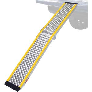 Ruedamann 1PC 79'' Aluminum Dirt Bike Ramp, 600 lbs Capacity, Folding Motorcycle Loading Ramp for Truck, Powersports Ramp for Lawn Mower, ATV, UTV, Bike, E-Bike