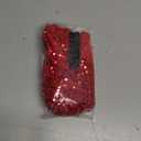 Mr. Pen- Small Christmas Tree Skirt 24 inch, Red Sequin Tree Skirt