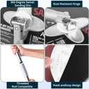 Pole Sander For Drywall, Sanding Pole 49-93 Inch Manual Hand Drywall Sander with Extension Pole, Perfect for Painting | Complete with 5 Sanding Sheets (60, 100, 180, 240, 320 Grit)