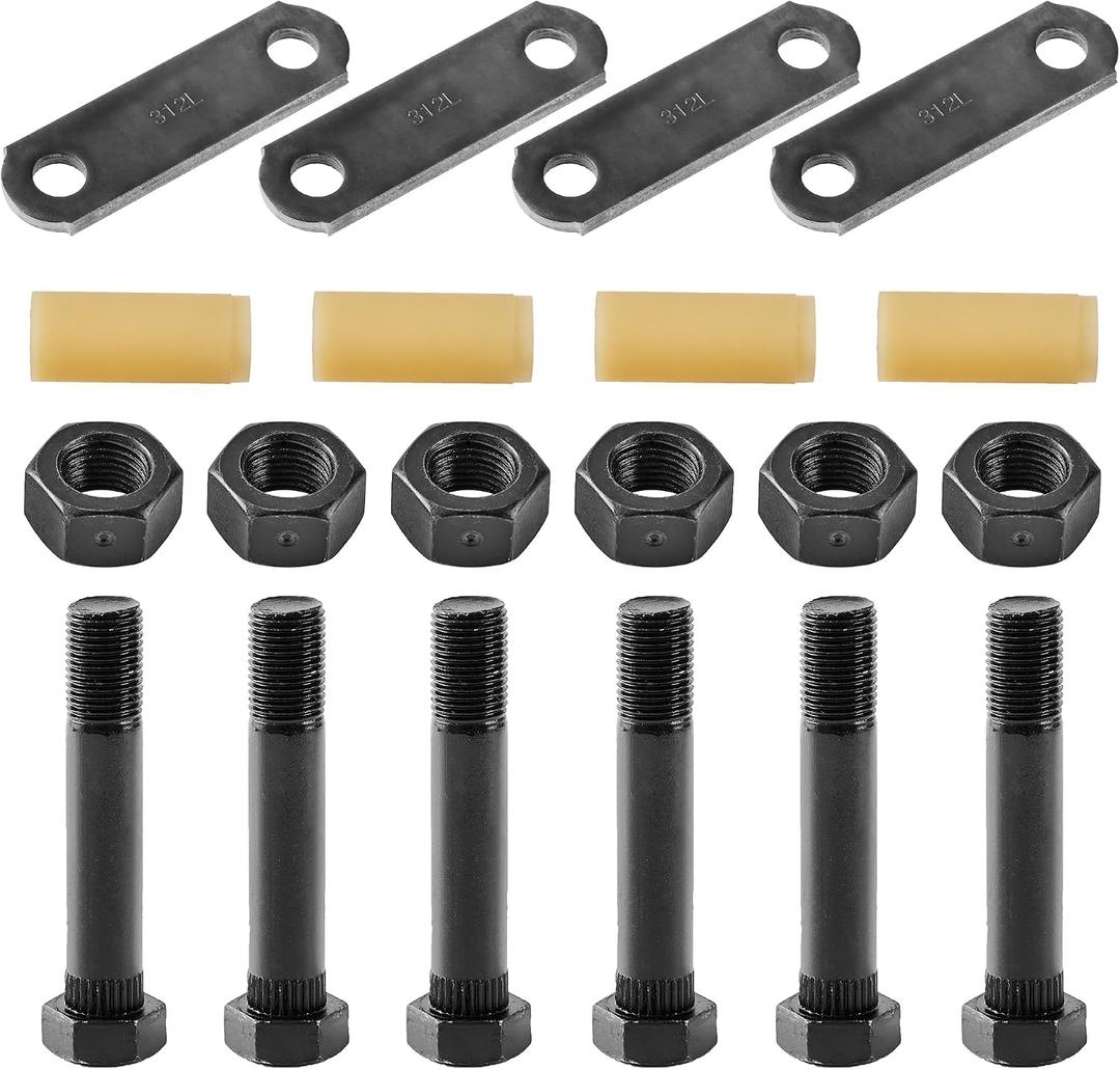 Lonffery Trailer Alex Shackle Kit, 312L Shackle Strap Fit for 3500lb-7200lb Double Eye Spring