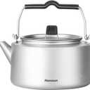 Camping Kettle Titanium Camp Tea Coffee Pot Portable Lightweight Tea Kettle Teapot Fast Heating Campfire Kettle for Stove Top, Boiling Water, Outdoor, Hiking, Camping, Picnic, Traveling