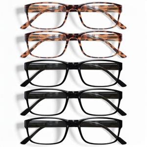 Gaoye Professional Reading Glasses for All Day - Computer Readers with Blue Light Protection - Value Pack +1.75