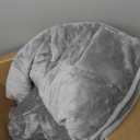 Cottonblue 20lbs Weighted Blanket Queen Size, 60x80 Inches Grey Sherpa Weighted Blanket Throw Sofa Bedding Heavy Blanket for Adults, Soft Cozy Fleece Blanket On Queen Bed