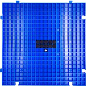 Stained Glass Cutting Mat12" x 12" Solid Bottom Grid Mat Glass Cutting Tools, Blue, 1 Pack