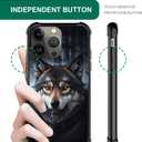 DAIZAG Compatible with iPhone 14 Pro Max Case,Wolves in The Forest with Bumper Anti-Slip Shock Absorbing Soft TPU Protective Cover