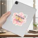 10 x in Christ Alone My Hope is Found Christian Quote Sticker, Watercolor Flower Design, 5 Inch Waterproof Vinyl Decal for Trucks, Cars, Laptops, Tumblers