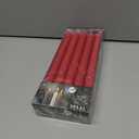 Red Taper Candles for Christmas - Set of 10 Dripless Candle Sticks - 9.5" Dinner Table & Home Decoration Candles - 8 Hour Burn Time