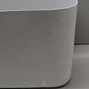 3 Gallon Slim Small Bathroom Trash Can with Lid, White Dog Proof Garbage Can with Air-Press Bag Expander & Removable Bucket, Narrow Bathroom Waste Basket for Bedroom, Office, Dorm