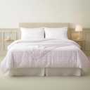 Modern Threads Silky Soft Microfiber and Wrinkle Free Sheets - Luxurious Microfiber Bed Sheets Includes Flat Sheet, Fitted Sheet with Deep Pockets, & Pillowcases Ivory, Full