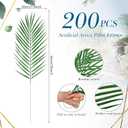 Jutom 200 Pcs 25 in Artificial Palm Leaves Decor Large Tropical Faux Plant