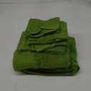 GLAMBURG 100% Cotton Ultra Soft 6 Pack Towel Set, Contains 2 Bath Towels 28x55 Inches, 2 Hand Towels 16x24 Inches & 2 Wash Coths 12x12 Inches, Compact Absorbent Lightweight & Quickdry - Kiwi Green