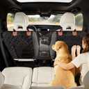 Dog Car Barrier,Dog Net for Car Divider,Pet Barrier with Mesh Organizer,Universal for Car,SUV,Truck (Large)