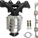 Front Converter Compatible with 2004-2012 Hyundai Elantra, 2007-2008 Hyundai Tiburon, 2004-2009 Kia Spectra 2.0L l4 Catalytic Convertor High Performance (EPA Compliant)