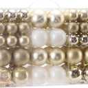 Sea Team 86-Pack Shatterproof Gold Christmas Ball Ornaments Set, Assorted Multi-Sized Hanging Baubles, Xmas Tree Decorations, Seasonal Dcor for Holiday Wreath Garland, Hooks Included