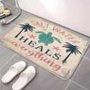 Welcome Door Mat Summer Indoor Doormat Ocean Decor, Salt Water Heals Everything Turtle 30 x 16 Inch Non-Slip Rubber Door Mat for Home Decoration, 15.7*29.5inches, 035zz