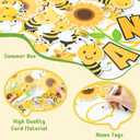 Bee Bulletin Board Cutouts - 147P Back to School Classroom Summer Decorations Bee Amazing Sunflower Theme Accents Name Tags Borders for Teachers Student Chalkboard School Wall Decor