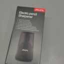 JARLINK Electric Pencil Sharpener, Heavy-Duty Helical Blade to Fast Sharpen, Auto Stop for No.2/Colored Pencils(6-8mm), AC Adapter/Battery Operated in School Classroom/Office/Home (Black)