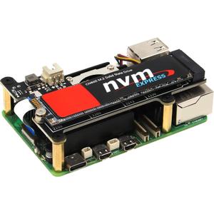 Geekworm X1001 PCIe to M.2 HAT Key-M NVMe SSD PIP PCIe Peripheral Board for Raspberry Pi 5