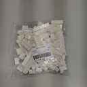 Bulk Building Bricks, Compatible with Lego and All Brands, 8 Sizes and A Variety of Colors to Mix and MatchRandom Color (120, White)