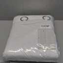 SMILETIME 100% Blackout White 52 x 96 in Long Velvet Curtains with Grommet, Thermal Insulated Super Soft Privacy Noise Reducing Velvet Curtains for Living Room Bedroom, 2 Panels