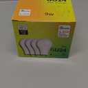 GU24 LED Light Bulb, 5000K Daylight, 9W(100W Equivalent), 800 Lumens, A19 Shape GU 24 LED Bulbs, Twist and Lock GU24 Pin Base with Two Prongs, Non-Dimmable, UL ETL Certificated(4-Pack)