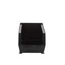 Hudson Exchange 15" x 8" x 7" Plastic Stackable Storage Bin and Hanging Container (Black, 1 Pack)