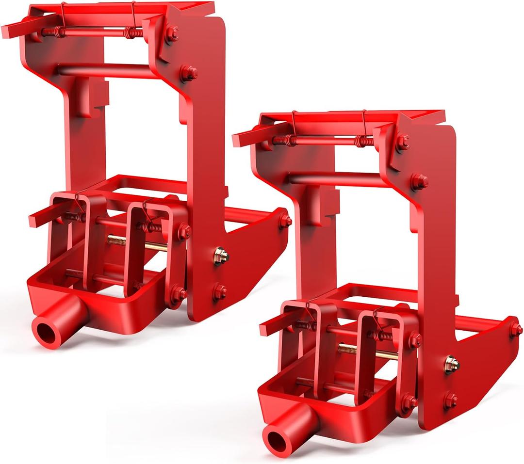 ATOLS Heavy-Duty Wall Jacks for Framing & Lifting, 1000lb Capacity, 2-Pack Portable Set for Use with 1-1/2x3-1/2 Fir Poles or 1" OD Steel Pipe, Construction & Furniture Raising Solution