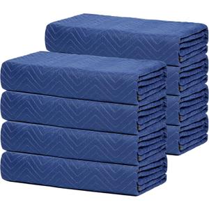 8 Moving Blankets 80 * 72in Heavy Duty Packing Blankets for Furniture Moving Shipping Wrapping Quilted Furniture Pads