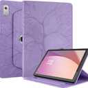 Rotating Case for Lenovo Tab M9 9.0 inch (TB-310FU) 2023 Released PU Leather Cover Lightweight Flip Stand Shell with Pen Holder for Lenovo Tab M9 9" 2023 Tablet-Purple