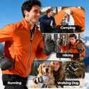 rivmount 3M Warm Winter Gloves, Cold Weather for Men Women, Thermal Touchscreen Anti-Slip Windproof, for Cycling Running Working Hiking Skiing Daily Life Outdoor Activities (Moonless Night)