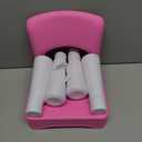 burgkidz Plastic Kids Chair, Durable and Lightweight, 9.3" Height Seat, Indoor or Outdoor Use for Toddlers Boys Girls Aged 2+ (Pink)