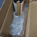 SHENGOCASE Modern Natural Wood Cute Multifunctional Cat Tree Tower Small, Large Top Perch Bed, Sisal Scratching Post, Tilted Angled Ramp Scratcher, Climbing Rope Toy