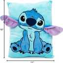 Jay Franco Disney Lilo & Stitch 3D Snuggle Pillow - Super Soft Measures 15 Inches (Official Disney Product)