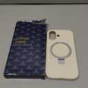 ZHK Liquid Silicone Designed for iPhone 17 Case with Magnet Stand, [Precise Camera Lens Protection][Mil-Grade Drop Shockproof][Soft Anti-Scratch Microfiber Lining] Slim Fit Cover, Beige (iPhone 17 6.3 inch)