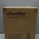 20.5" White Modern Ceramic Bedside Lamp Set of 2 for Bedroom Decor Farmhouse Table Lamp for Living Room Office Dorm