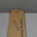 storenization White Floating Shelves for Wall, Picture Ledge Shelf with Lip Set of 2, 24 inch Long Floating Book Shelves for Bedroom Living Room Bathroom Kitchen