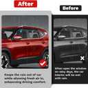 Canvcle Seltos Rain Guards - Window Visors for Kia Seltos 2021-2025 2026, Outside-Mount Tape-On Side Window Wind Deflectors for Seltos Accessories, Vent Visors Shades Rainproof 4PCS