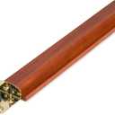 Yellow Mountain Imports Wooden Mahjong Racks, 18 Inches - Set of 4 Mahogany Color Racks - Includes Brass Ends for Attaching Pushers and Stacking Scoring Coins (Racks Only Set)