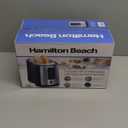Hamilton Beach 2 Slice Extra Wide Slot Toaster with Bagel & Defrost Settings (Black & Stainless Steel)