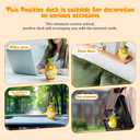 3 x Positive Duck, Positive Crochet Duck, Suitable for Room Office Desktop Decoration, Teacher, Friend, Colleague, Graduation Gift, Fun Emotional Gift, Emotional Motivation Crochet Duck