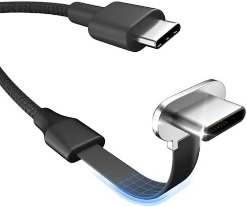 USB C Charger Cable, 60W 3.3ft Type C Charging Cable, Flat 90-Degree C-Port, High-Speed Data Transfer Compatible with Samsung S23/S22/S21, iPhone 15 Pro/Pro Max, MacBook Air/Pro, etc.