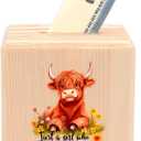 Highland Cow Piggy Bank Money Bank Coin Bank, Gifts for Teens Teenage Girls Kids Age 6 7 8 9 10 11 12, Cow Lovers Themed Stuff Accessories Items Things Home Room Decor Merchandise!