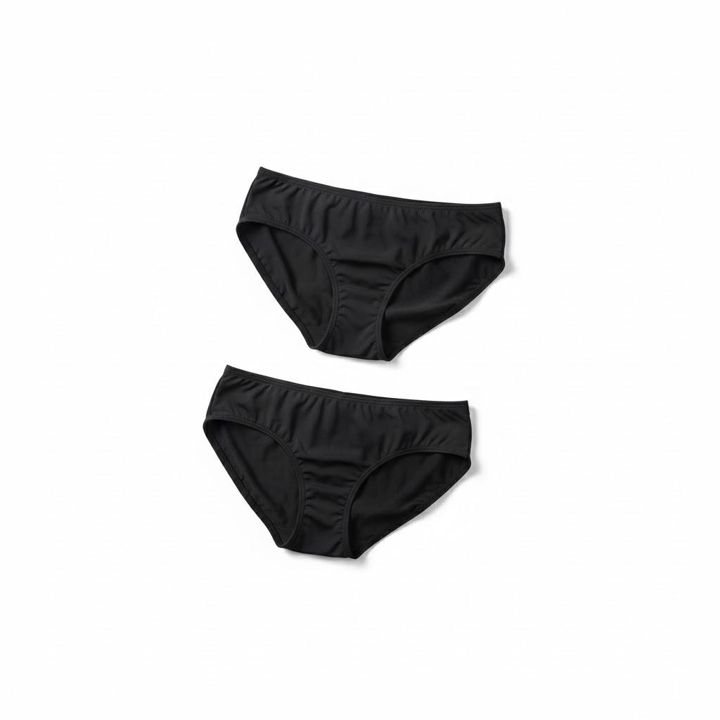 Women's Cotton Breathable Hip-Lifting Underwear Comfort Rib Underwear 2 Pack Stretch Briefs Comfy Hipster Panties XL